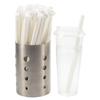 Fábrica de Origem Canudos Biodegradáveis de PLA Embalados Individualmente para Bebidas e Bubble Tea, Disponíveis em Várias Espessuras