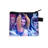 Grupo de Chicas Cazadoras de Demonios K-Pop Cartera Corta de Poliéster Diseño Simple Cartera con Estampado de Anime Portatarjetas para Monedas y Tarjetas Portátil