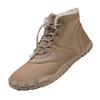 Botas de neve ao ar livre masculinas antiderrapantes, à prova d'água, forradas com lã, quentes, cinco dedos, sapatos acolchoados de algodão, botas femininas de inverno descalças, de sola grossa, para casais