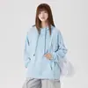 Sudadera con Capucha de Color Sólido Off-Shoulder para Hombre y Mujer, Jersey de Manga Larga para Pareja, Exclusivo de Amazon Transfronterizo, Primavera y Otoño