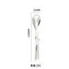 Cuchara Plegable de Acero Inoxidable para Picnic Cubiertos Cuchillo Creativo Set de Cubiertos Plegables para Camping al Aire Libre Logo Cuchara Plegable de Acero Inoxidable