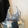 Bolso de Mano Brillante Súper Popular de Este Año Bolso Baguette para Mujer Primavera 2026 Nuevo Bolso de Hombro Cruzado Casual y Exquisito