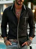 Nova camisa masculina de manga longa para comércio exterior transfronteiriço com design color-block, colarinho de lapela, estilo casual business, corte slim, camisa versátil para homens