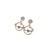 Aretes de Alta Gama para Mujer, Aretes Nicho, Joyería de Temperamento de Flor de Perla Retro, Aretes para Puesto Mayorista