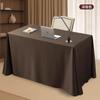 Toalha de mesa de reunião personalizada, conjunto de mesa de luxo leve, toalha de mesa retangular, grossa, verde escuro, toalha de mesa de cetim para entrada na exposição