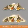 Fondo del Sofá Pintura Decorativa para Sala de Estar Jinshan Pintura Luz de Lujo Alto Nivel Pintura de Paisaje Creativo Alto Nivel Gran Atmósfera