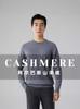 Suéter de Cachemira Orth-Made para Hombre Otoño e Invierno Nuevo Medio Cuello Alto Holgado Casual Mediana Edad Cachemira Pura Suéter Base