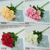 Buquê Único de Rosas Artificiais para Casamento e Decoração de Casa, Arranjo em Cascata de Rosas Vermelhas para o Dia dos Namorados, Flores Artificiais de Seda