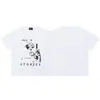 Verano Nuevo Erd Rico Segunda Generación Retrato Graffiti Casual Camiseta de Manga Corta para Hombre y Mujer Wdw Holgada Americana High Street Camiseta