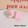 Brincadeira de moda divertida flocagem chips queijo perna de frango urso DIY capa de celular brincos adesivo para capa de celular acessórios de joia