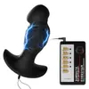 Juego de juguetes sexuales de tapón anal de descarga eléctrica bipolar para hombres y mujeres, tapón anal de pulso de descarga eléctrica, tapón anal y vaginal, productos para adultos