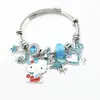 Panjia Nuevo Lindo Pulsera Adhesiva para Mujer Dibujos Animados Colgante de Diamante Cadena Hueso de Serpiente Abierta Pulsera Moda Venta al por Mayor