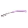 Aço inoxidável antigo barbeador manual navalha raspador de cabelo plástico dobrável manual barbeiro faca raspador de cabelo