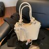 Bolsa Pequena de Alto Padrão Transfronteiriça Feminina 2025 Nova de Verão Versátil Super Popular Bolsa Transversal Casual Portátil Bolsa de Balde