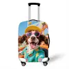 Funda Elástica Gruesa para Maleta Transfronteriza Cubierta Protectora de Equipaje Animales de Dibujos Animados Cubierta de Viaje para Maleta con Ruedas Cubierta Antipolvo
