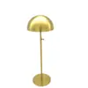 Novo Suporte de Chapéu de Aço Inoxidável Escovado Titânio Suporte de Chapéu Dourado Rosa Rack de Exibição de Chapéu Rack de Exibição de Peruca Suporte de Chapéu
