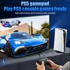 Adecuado para mando de juego Bluetooth Ps5, con luz RGB, programación de macros, cubierta magnética, compatible con mando de juego nativo de Ps5