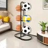 Estante de Almacenamiento para Baloncesto, Organizador Multicapa para Equipamiento Deportivo, Estante Plegable para Uso en Casa para Fútbol y Equipamiento Deportivo