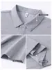 Botão de Pressão de Marca Combinando Gola Grupo Uniforme Camisa Publicitária Roupa de Trabalho Polo Personalizado Bordado Personalizado Logo Impresso