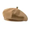 Boina Color Café Maillard para Mujer, Gorra de Periodista Retro Japonesa para Otoño e Invierno, Sombrero Artístico de Pintor Estilo Británico