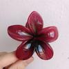 Pinza para el Cabello de Flor de Plumeria para Mujer, Pinza de Tiburón Floral, Accesorio Estilo Vacaciones en la Playa, Pasador, Adorno para el Cabello, Pinza para el Cabello