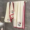 Toalla de Baño para Gato Kt Gorro Secador de Pelo para Niñas Dormitorio Uso en Casa Felpa de Coral Absorbente Secado Rápido Lindo No Suelta Pelo Súper Suave
