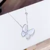 Collar de Mariposa Fritillaria para Mujer, Estilo Celebridad de Internet Coreana y Japonesa, Accesorio de Cadena para Clavícula con Circonita Micro-pavimentada, Venta al por Mayor desde Fabricante, Estilo Coreano y Japonés