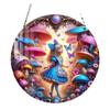 Disco Acrílico Creativo Transfronterizo Colgante Plano Sueño de Princesa Cuento de Hadas Belleza Imagen Atrapasol Decoración de Ventana Letrero Colgante para Porche