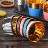 Tazas Pequeñas para Cupcakes, Tazas con Borde Enrollado Resistentes a Altas Temperaturas, Tazas para Muffins, Tazas de Papel de Grado Alimenticio con Doble Cara de Papel de Aluminio, 50 Piezas