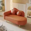 Chaise com armazenamento atualizada para espaços pequenos, poltrona reclinável estilo europeu para quarto, área de descanso de loja de roupas pequena, chaise de um lugar