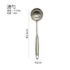 Espátula de Aço Inoxidável Criativa Cabide Isolado Colher para Sopa Escorredor Colher para Panela Quente Espátula para Fritar Conjunto de Utensílios de Cozinha