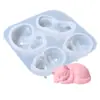 Venta caliente transfronteriza estatua conmemorativa para mascotas diy molde de silicona de cemento adornos de decoración del hogar molde de yeso para aromaterapia