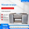 Misturador de calha grande de aço inoxidável para temperos de alimentos úmidos e secos, tanque de mistura horizontal em forma de U