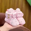 Zapatos para Bebé de 0-1 Año, Zapatos de Algodón para Bebé de Invierno, Suelas Suaves, Zapatos Cálidos con Forro de Felpa que No se Caen, Zapatos para Niños Pequeños para Hombre y Mujer, Zapatos de Bebé