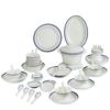 Conjunto de Tigela e Prato para Mesa Cerâmica Fabricante de Origem Jingdezhen Estilo Europeu Porcelana Óssea Tigelas Domésticas Prático Atacado Luxo Leve