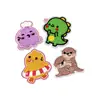 Patches Bordados de Animação de Desenho Animado, Bordado Plano, Patches Bordados com Borda a Laser, Vários Estilos, Patches Decorativos para Reparo de Furos em Roupas