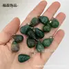 Pingente Redondo Gota d'Água 13*18mm Ametista Natural Olho de Tigre Acessórios para Brincos e Colares DIY Joias para Atacado