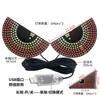 Cross-border car USB rearview mirror light eye light car multi-function warning light anti-chase tail light interaction