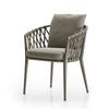 Silla de ratán para exterior, tres piezas, para balcón, ocio, sofá individual de ratán, mesa de comedor y silla de ratán para exterior.