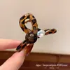 Seleção PremiumEstampa de Leopardo Preto Pequeno Presilha para Cabelo Estilo Coreano Design Simples para Penteados Meio Presos ou Completamente Presos