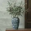 Artículos Decorativos Cerámicos Azules y Blancos de Jingdezhen, Jarrón de Flores Hecho a Mano, Recipiente para Flores Pintado a Mano Estilo Chino, Arreglo Floral, Flores Secas, Adornos Retro, Envío Gratis