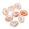 Colgante de Cerradura de Bebé de Jade 13X18mm Jade Flor Flotante Natural Colgante de Cerradura Ruyi Accesorios para Pulsera y Collar DIY
