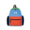 Mochila Escolar Ligera de Colores Dulces Estilo Japonés para Niños, Mochila Linda Resistente al Agua con Bloques de Color, Mochila Casual Versátil para Estudiantes de Primaria