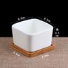 Macetas para Suculentas Macetas de Cerámica para Suculentas Macetas de Porcelana Blanca Macetas Simples Hechas a Mano Plantas Suculentas Flores Pequeñas Huaishai