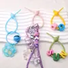 Color Macaron Silicona Lazos de Cable de Autocierre Llavero Hecho a Mano DIY Almacenamiento de Cables de Datos Lanyard Colorido Multifuncional