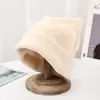 Sombrero de Tweed para la Nieve para Mujer, Gorro de Invierno Baotou Tejido, Sombrero de Lana con Orejas de Gato Lindas Coreanas, Gorro Cálido con Protección para los Oídos
