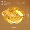 Lustre de bambu trançado, arte em bambu, sala de chá estilo Zen, restaurante chinês, pousada, lanterna de rattan estilo japonês, lanterna criativa vintage, abajur, ferro