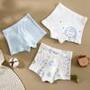 Roupa Íntima Infantil Classe A Verão Fina Cueca Boxer para Meninos Grande Malha Respirável para Crianças Boxer para Meninas Atacado