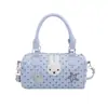 Nova Bolsa de Mão com Estampa de Bolinhas e Orelhas de Coelho, Bolsa Transversal Feminina Estilo Coreano, Moda Fofa de Nicho, Bolsa de Ombro