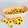 Atacado Flores Artificiais DIY Girassol Feito à Mão Girassol Flores de Seda Flores de Tecido Crisântemo Girassóis Flores Artificiais Cabeças de Flores Grandes